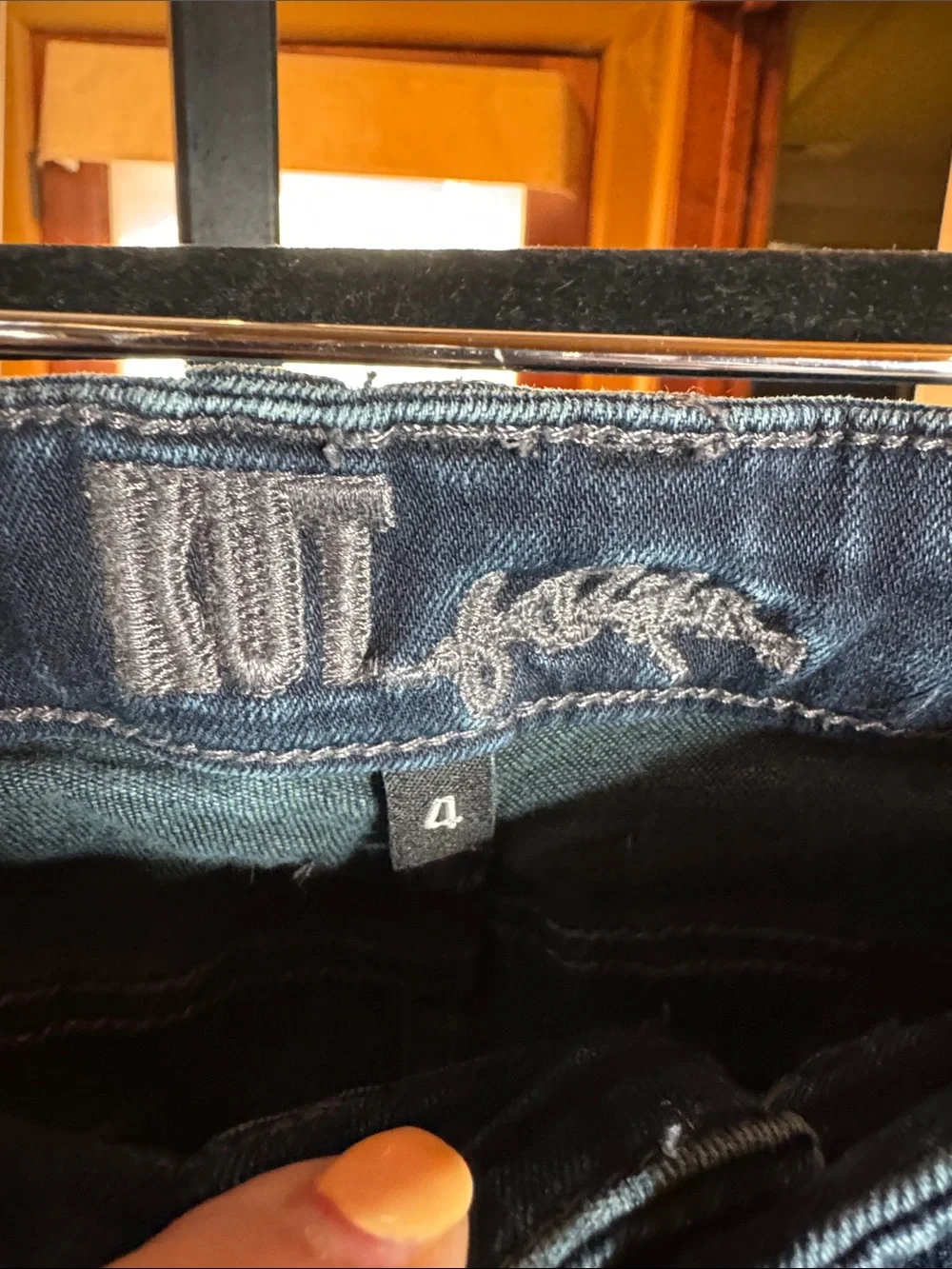 Kut From The Kloth Diana Mid Rise Relaxed Skinny Jeans Dark Wash Size 4 - Picture 5 of 10